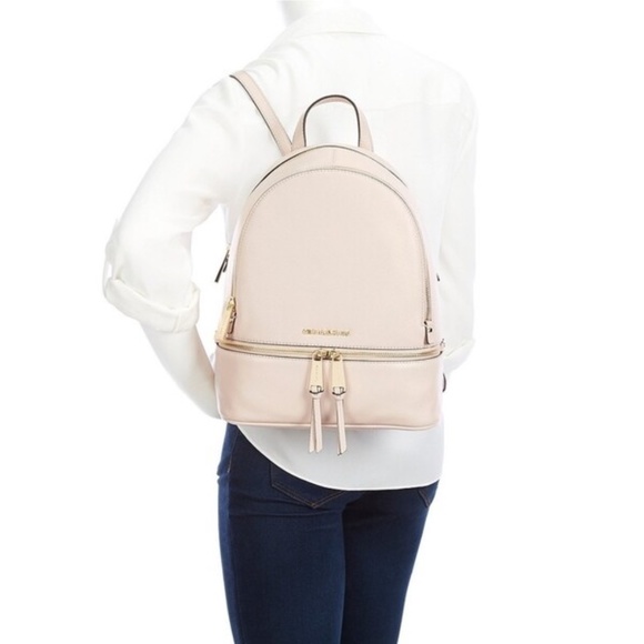 Michael Kors Rhea Zip Medium Backpack (Soft Pink) - Picture 5 of 6